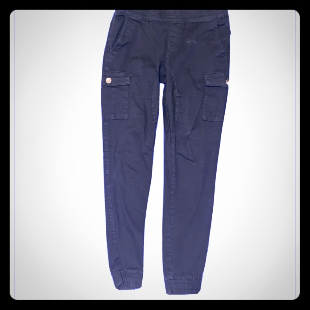 Black scrunch jeans